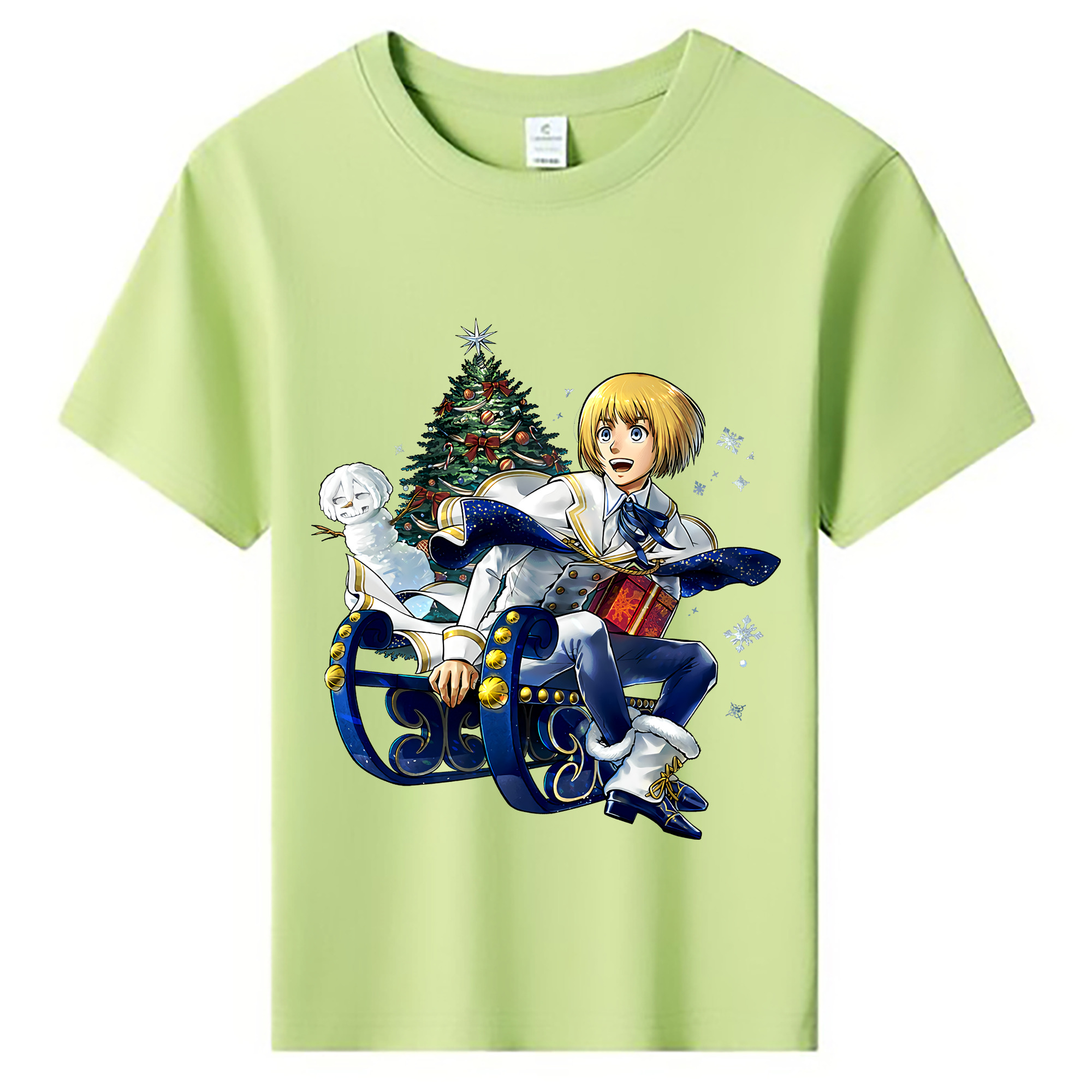 （画像用） 進撃の巨人 アルミン·アルレルト Attack on Titan Armin Arlert 綿100％キッズTシャツ（フロントプリント）